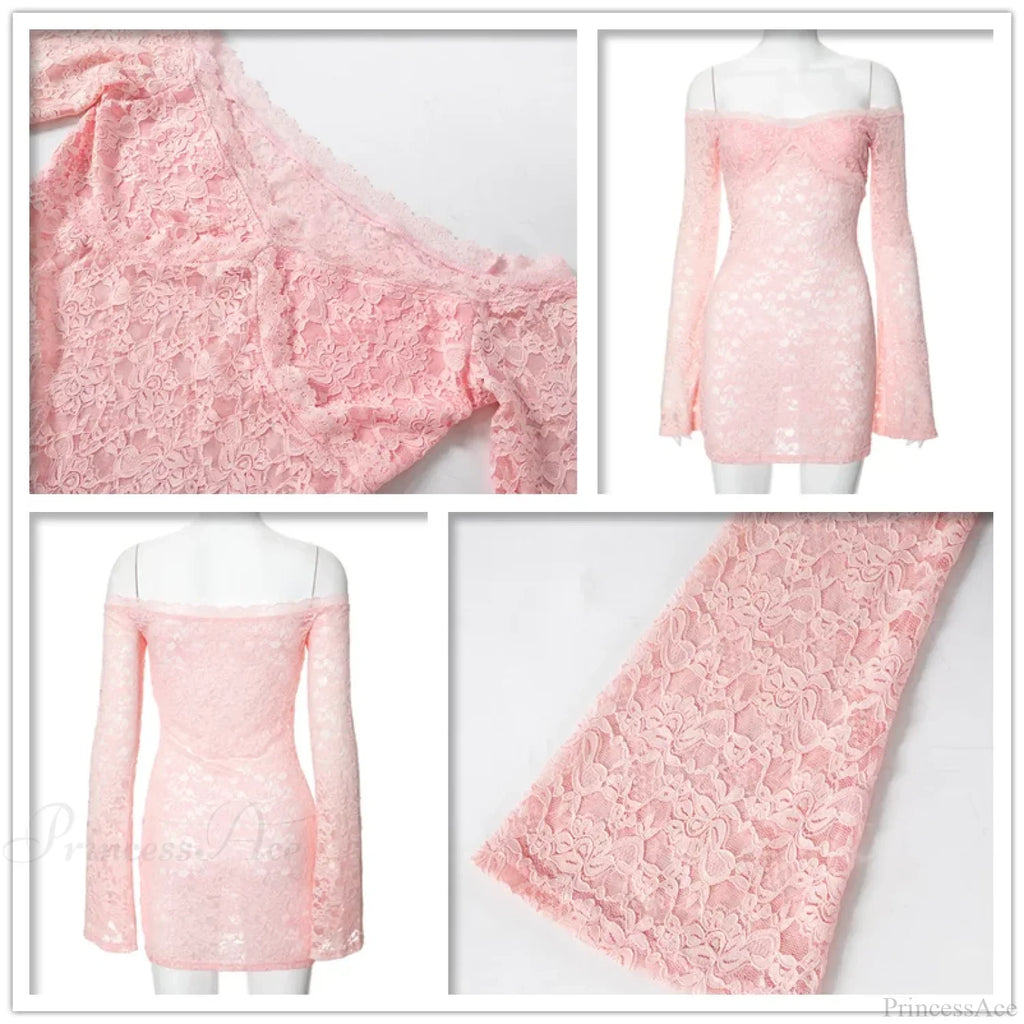 Perspective Lace Vacation Dress
