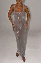 Giovanna Elevated Altea Long Glittery Dress Chic Silhouette Collection
