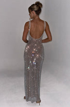 | Long glittery dress