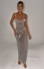Giovanna Elevated Altea Long Glittery Dress Chic Silhouette Collection