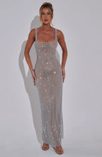 | Long glittery dress