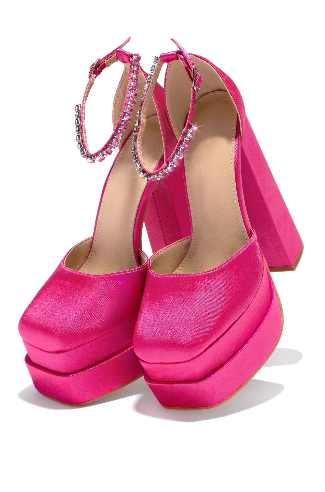 Elana Heel in Fuchsia
