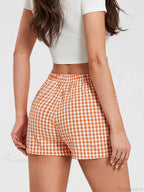 Plaid Loose Lounge Short