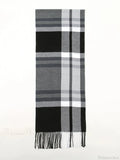 Plaid Print Cashmere Winter Pashmina Scarf - Luxury Travel Essential