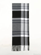 Plaid Print Cashmere Winter Pashmina Scarf - Luxury Travel Essential