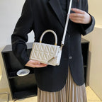 Plaid PU Leather Designer Crossbody Handbag