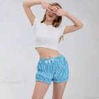Plaid Ruffled Pajama Bloomer Short