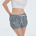 Plaid Ruffled Pajama Bloomer Short