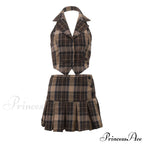 Plaid Sweet Cool Suit