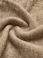 Plain Turtleneck Knit Pants Two Piece Set