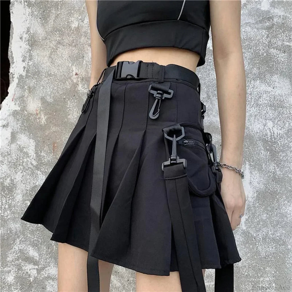 Pleated Harajuku Preppy Skirt