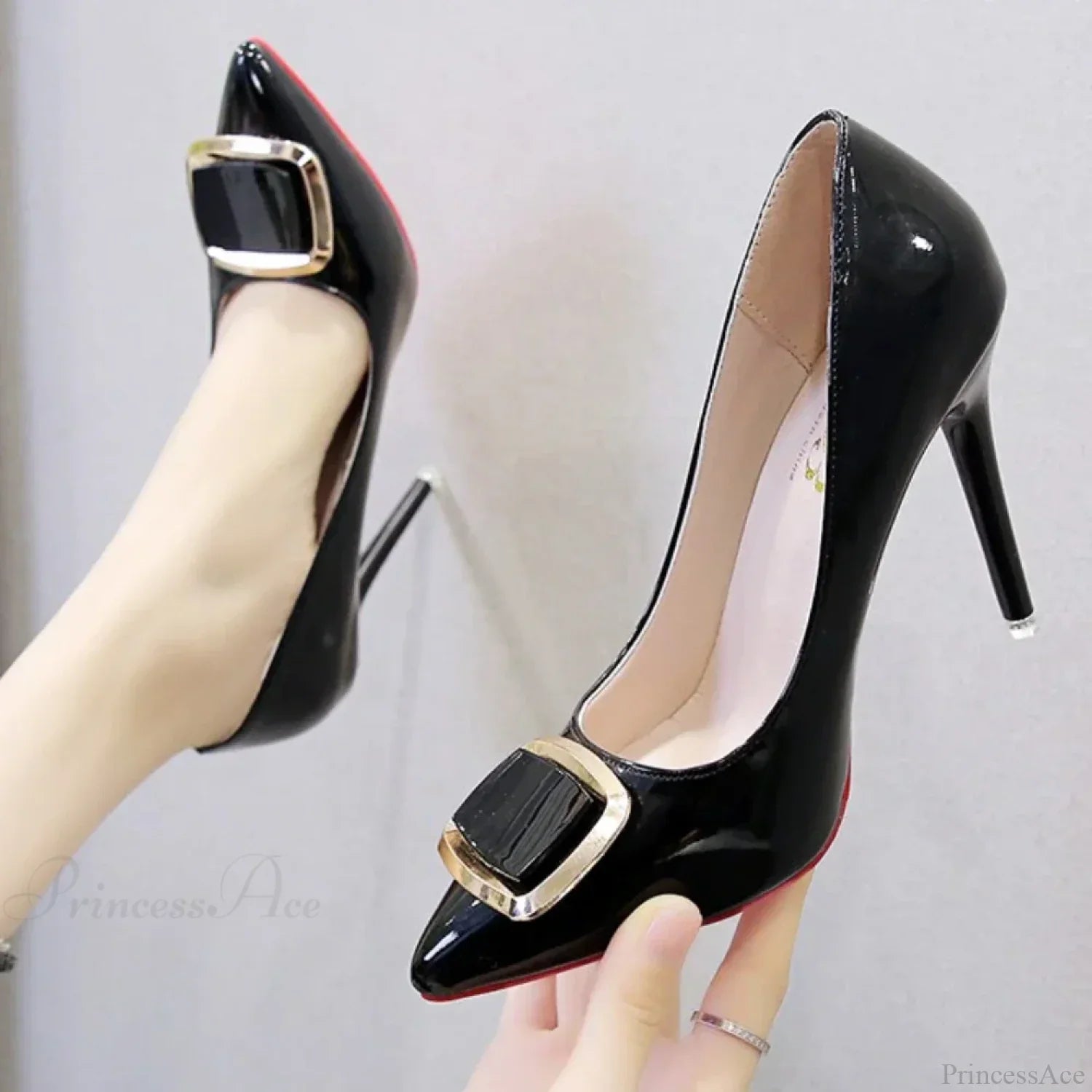 Plus SizeFashion Pointed Platform Patent Leather Dress High Heels Pumps High Heel
