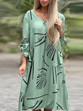 Sofía Elevated V Neck Dress Chic Silhouette Collection
