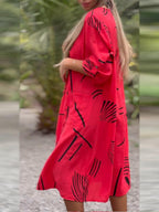 Sofía Elevated V Neck Dress Chic Silhouette Collection