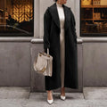 Polo Collar Plush Turn Collar Winter Overcoat