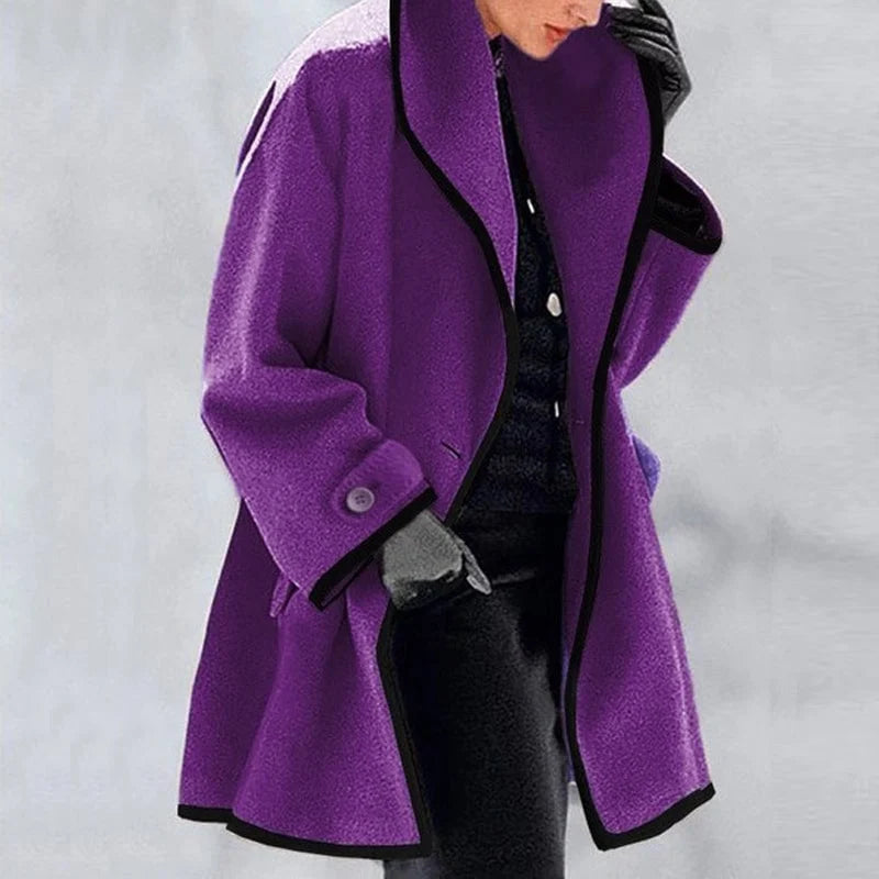 | Warm trench coat in neutral color
