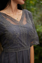 | Maxi Dress in Elegant Bloom