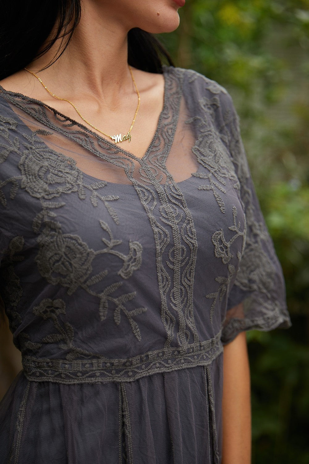 | Maxi Dress in Elegant Bloom