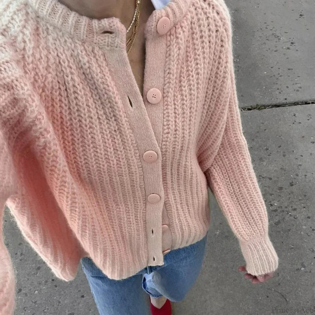Preppy Button Up Vintage Y2K Cardigan