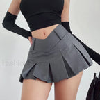 Preppy Micro Mini A-line Skirt