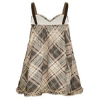 Preppy Aesthetic Plaid Mini Tank Dress