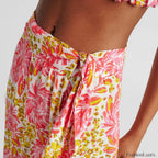 Printed Asymmetric Straight Skirt