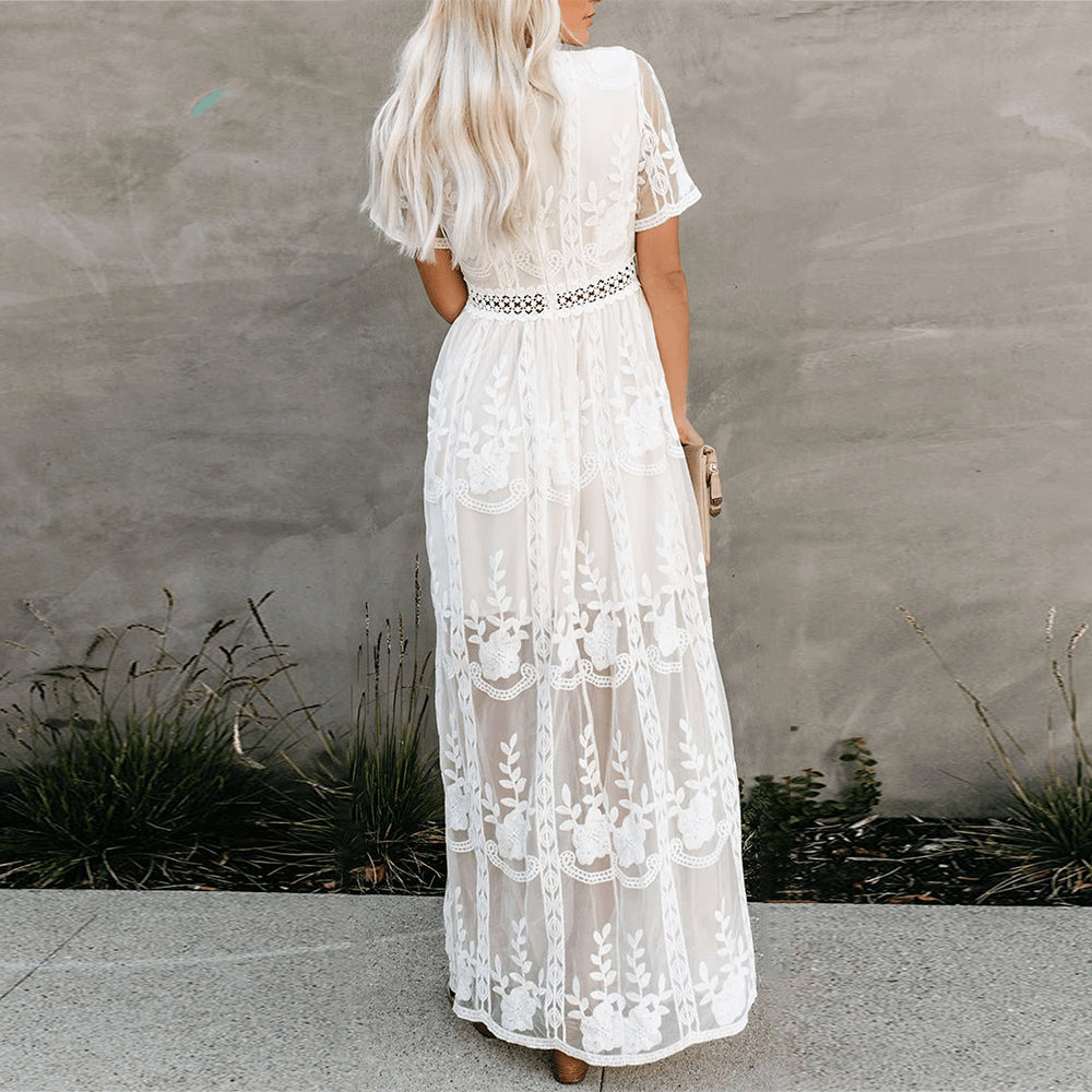 Molly Aesthetic Long Dress Flowing and Breathable Statement Occasion Edit