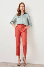 DressBetty - Pomegranate Flower Basic Casual Trouser Ankle Pencil Slim Fit Women's Pants Trouser Suits Woman Clothes