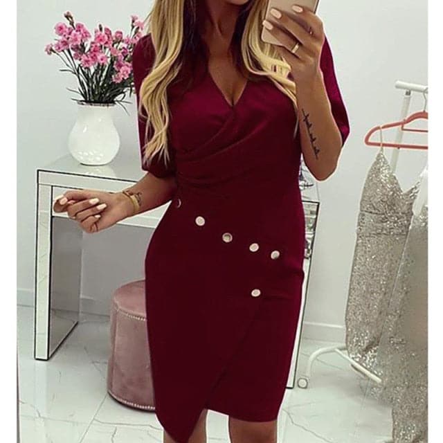 Lace Off Shoulder Cap Sleeve Waist Cutout Scalloped Hem Midi Dress