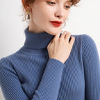 DressBetty - Women Turtelneck Casual Soft Slim Sweater
