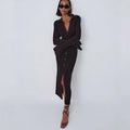 DressBetty - Knitted Sexy V Neck Dress Sweater