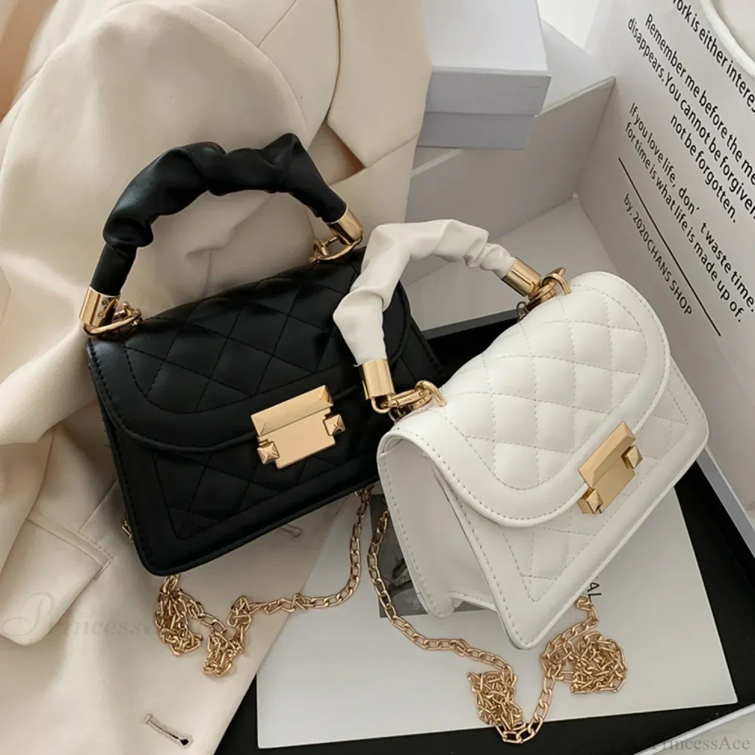 PU Leather Crossbody Lipstick Phone Storage Handbag