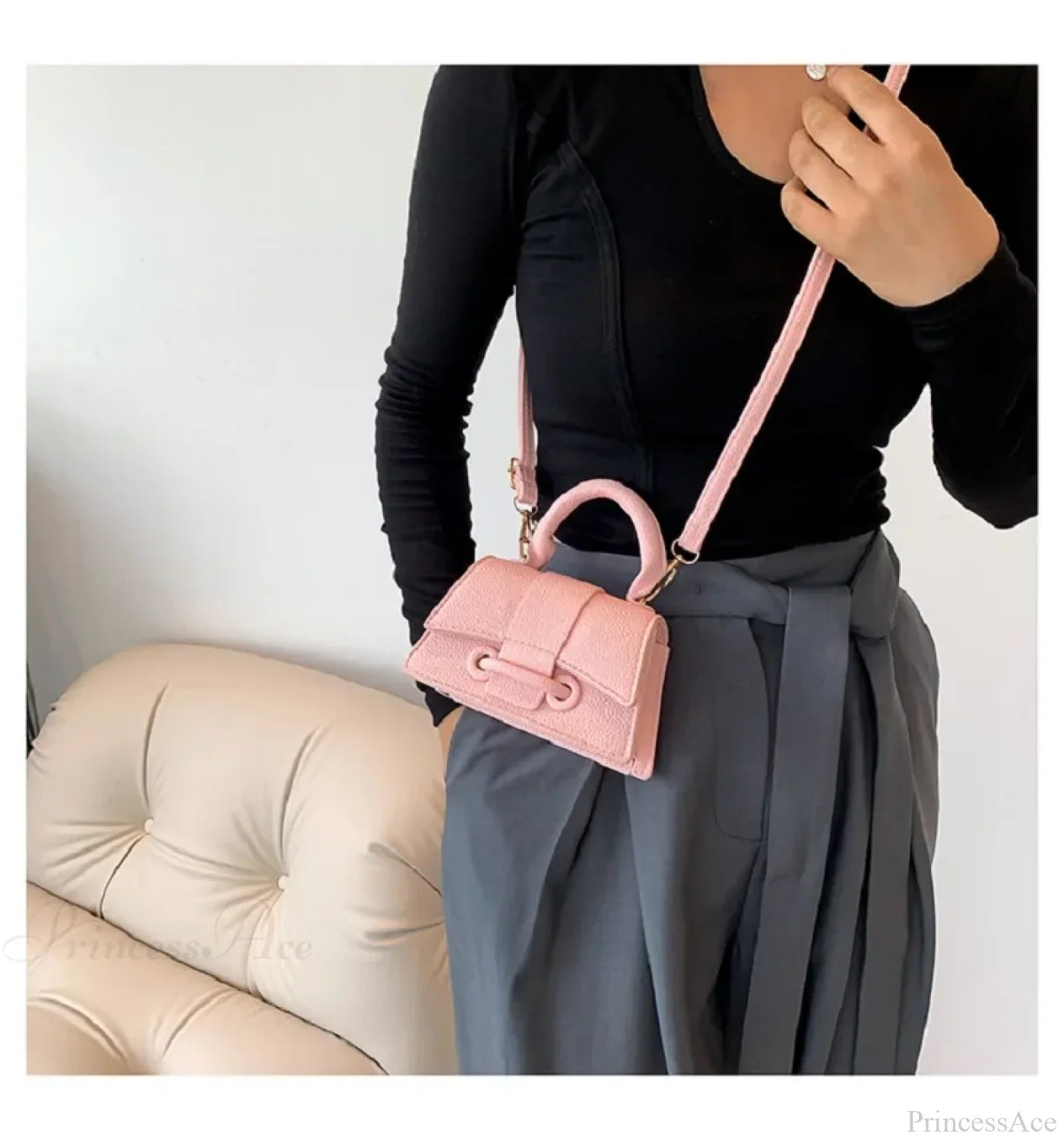 PU Leather Mini Crossbody Bag Designer Women’s Handbag
