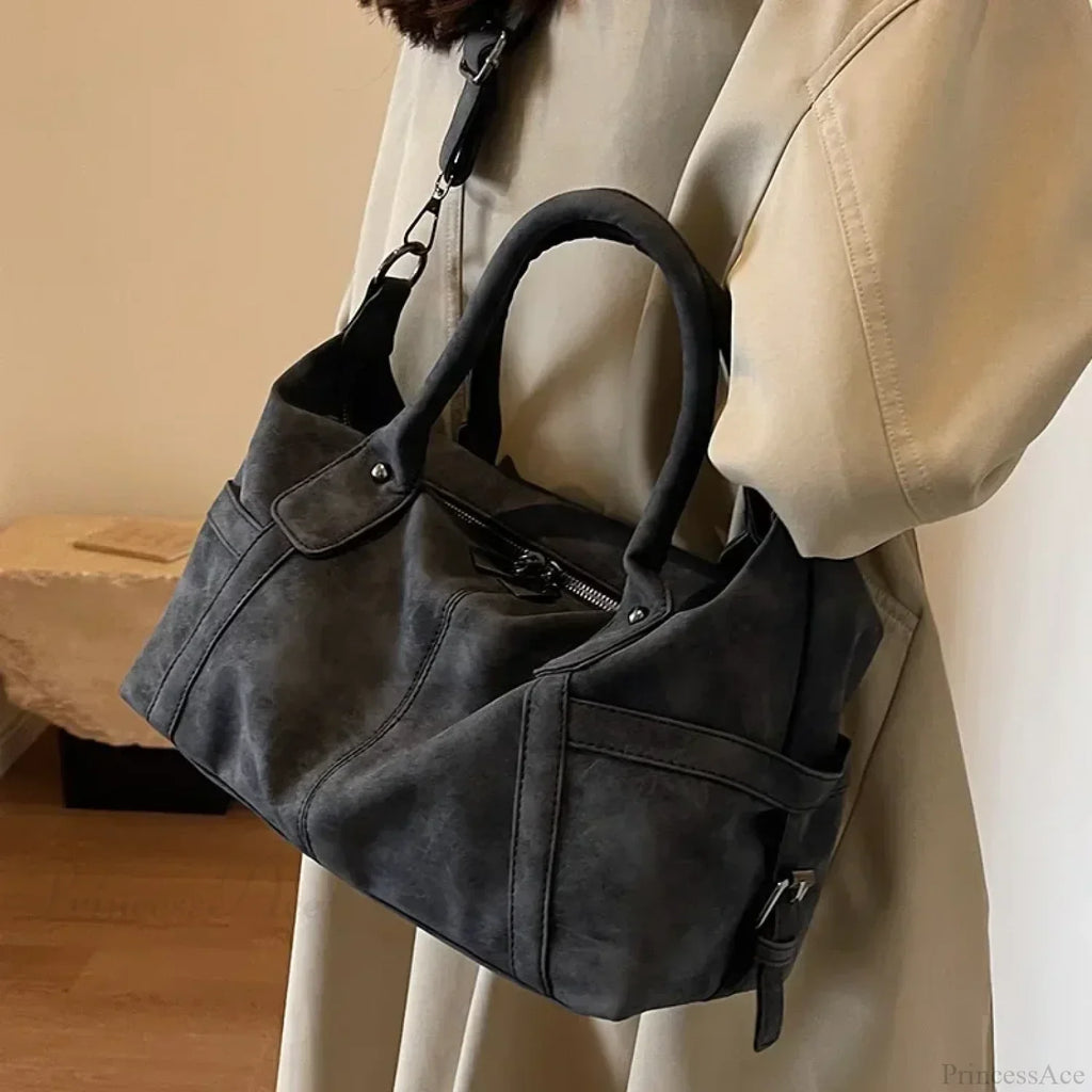 PU Leather Retro Crossbody Shoulder Bag