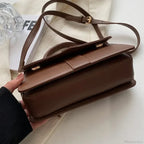 PU Leather Vintage Crossbody Underarm Satchel Women Handbag