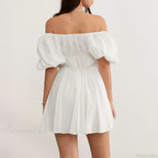 Puff Sleeve Off-Shoulder Mini Dress