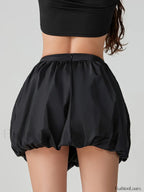 Puffball Pleated High Waist Skirt