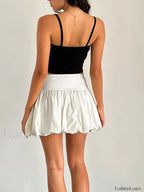 Puffy Bud A-Line Skirt