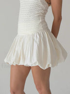 Puffy Bud A-Line Skirt