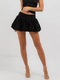 Puffy Bud A-Line Skirt