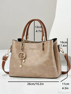 Pure Color Simple Senior Women's Crossbody Handbag