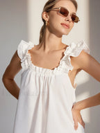 Pure Cotton Ruffle Shorts Set