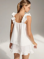 Pure Cotton Ruffle Shorts Set