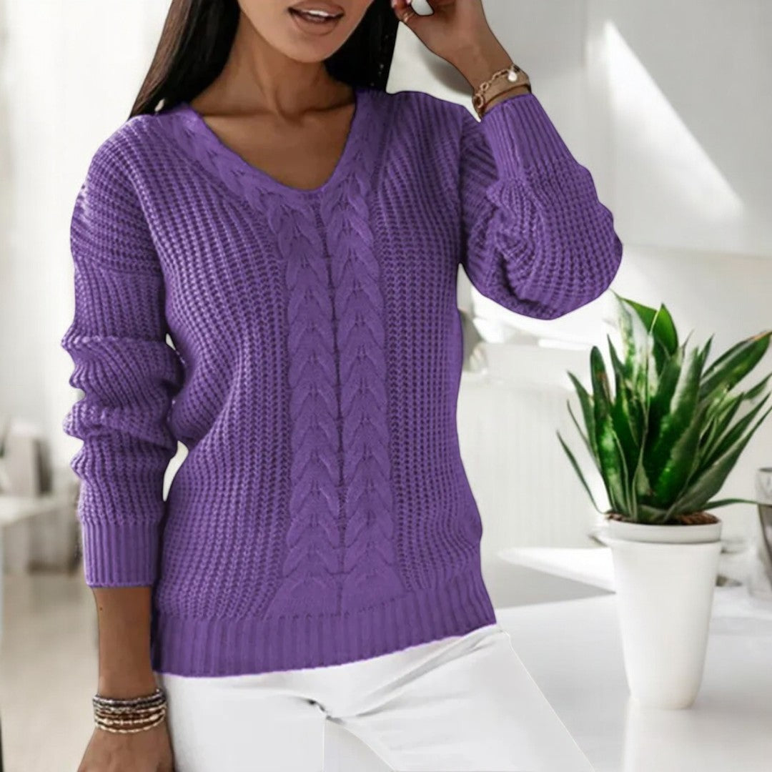 | Cable knit sweater