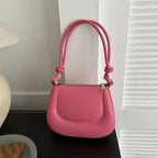 Purple Retro PU Leather Crossbody Shoulder Bag