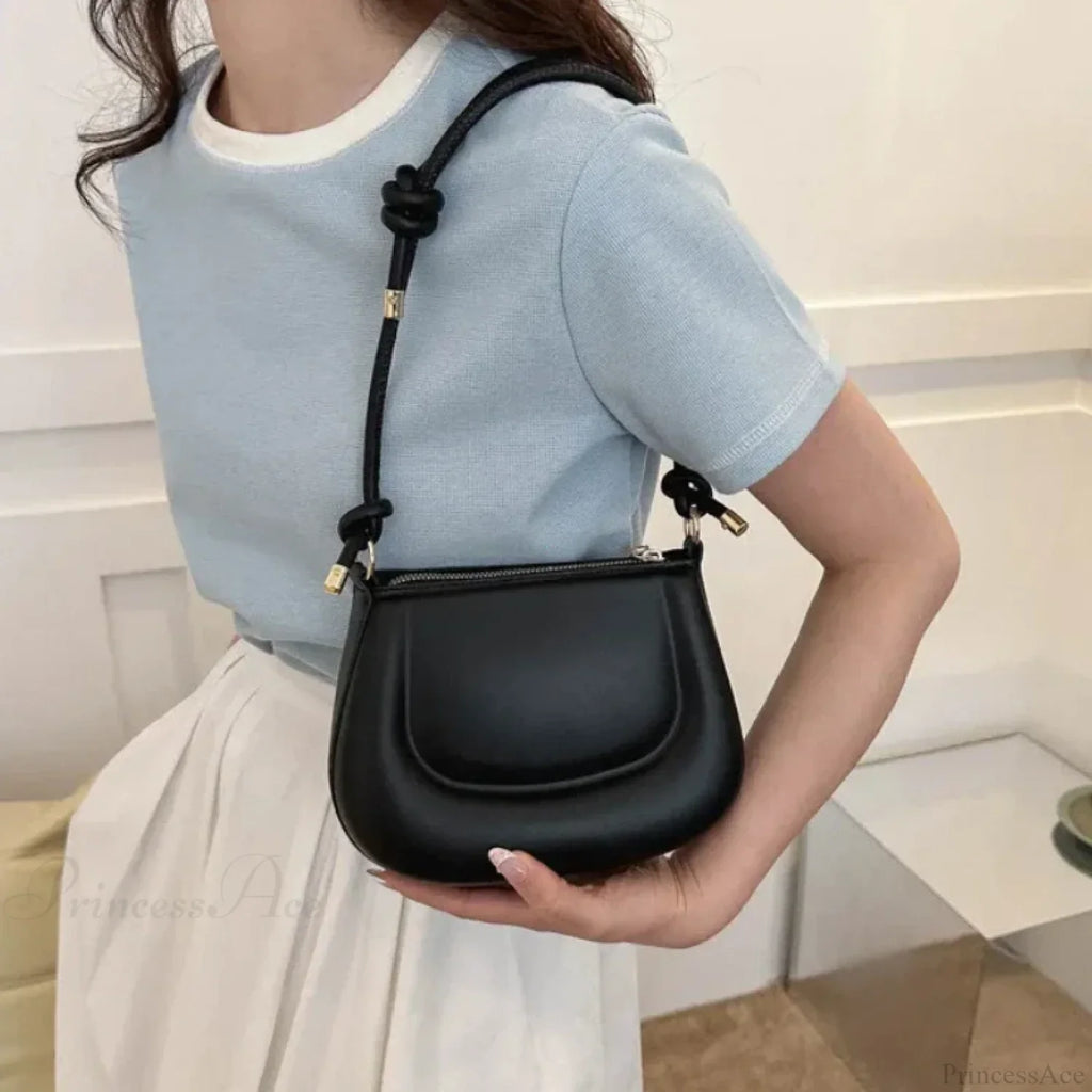Purple Retro PU Leather Crossbody Shoulder Bag