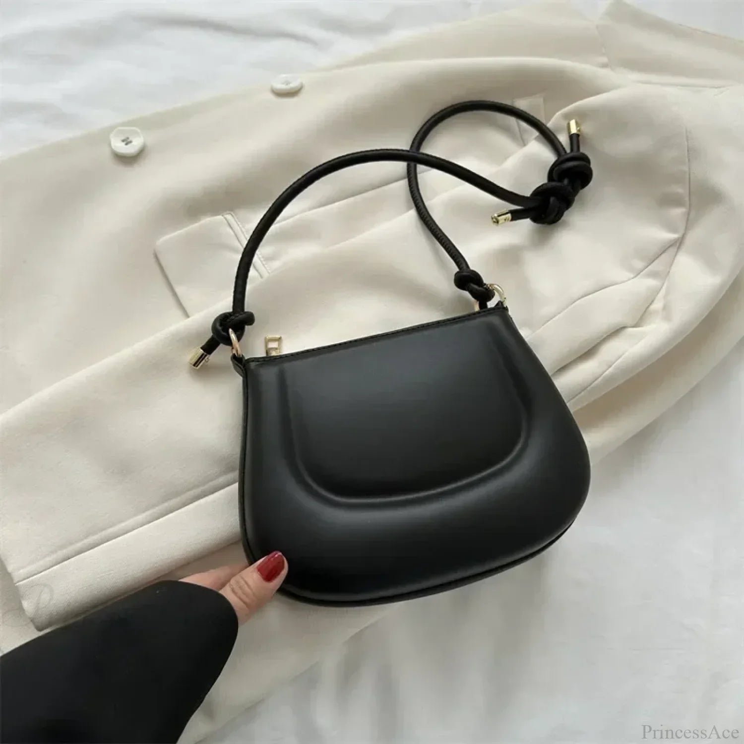 Purple Retro PU Leather Crossbody Shoulder Bag