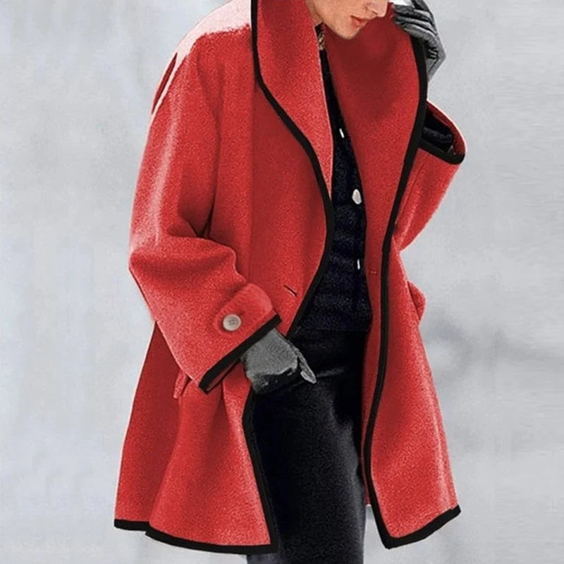 | Warm trench coat in neutral color