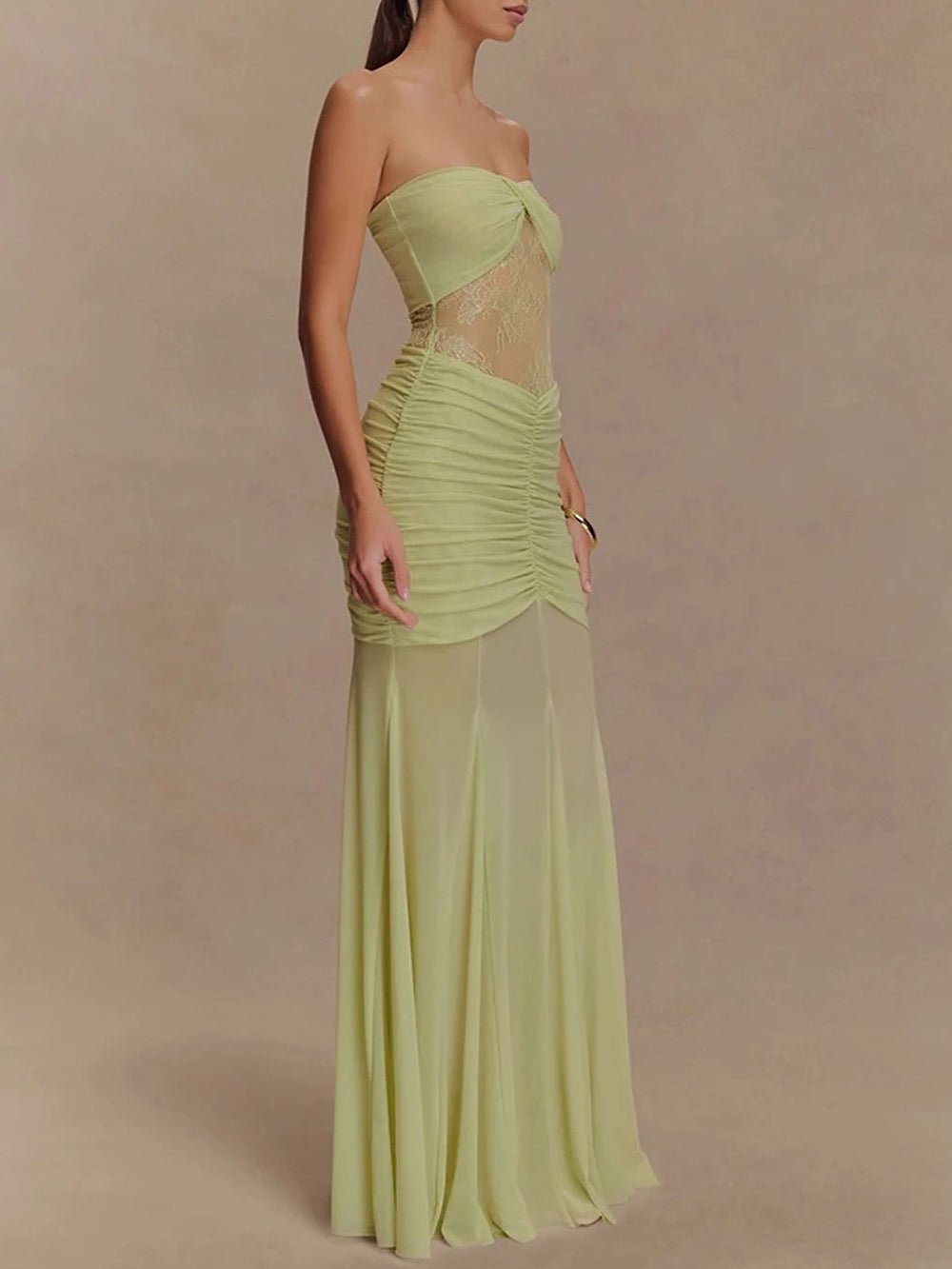 Rebecca Backless Off Shoulder Maxi Dress