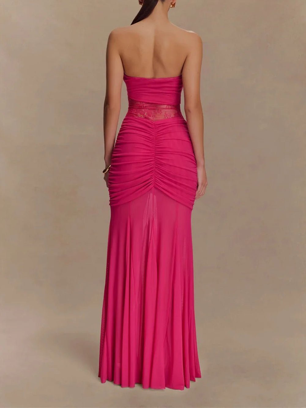 Rebecca Backless Off Shoulder Maxi Dress